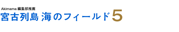 Akimama編集部推薦 宮古列島 海のフィールド5